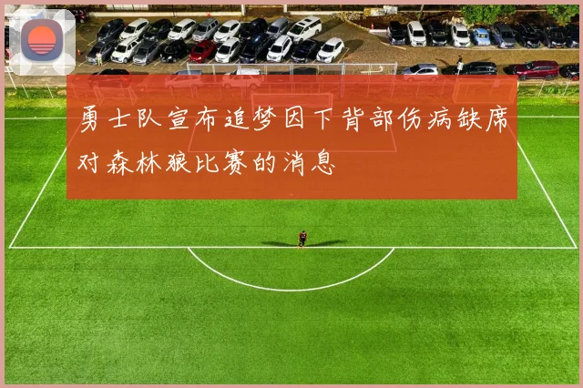 勇士队宣布追梦因下背部伤病缺席对森林狼比赛的消息